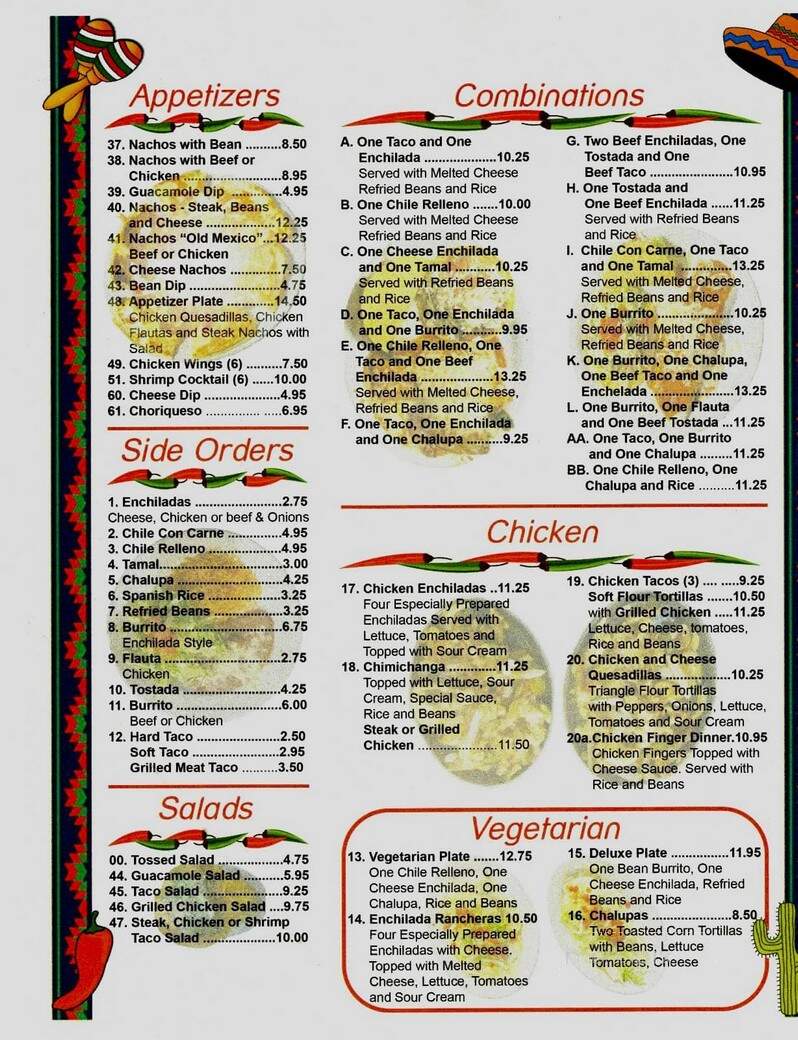 Old Mexico - Perry, FL menu_pic