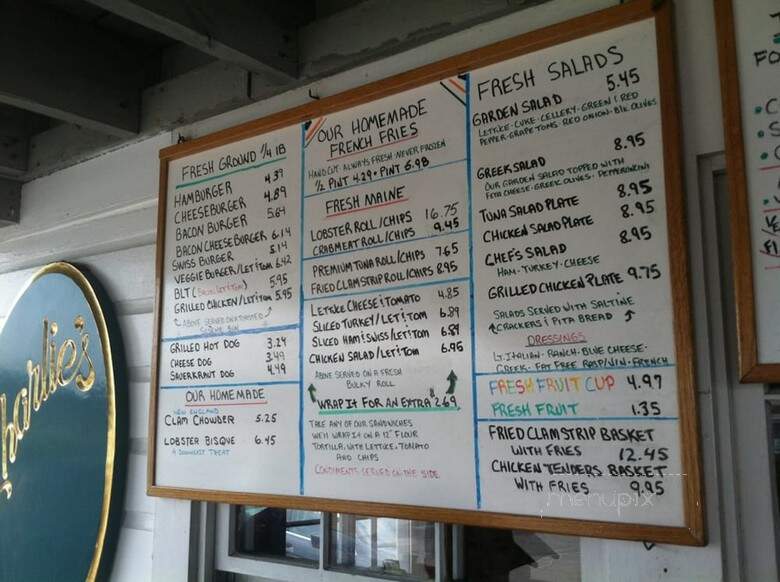 Charlie's Restaurant - Ogunquit, ME menu_pic