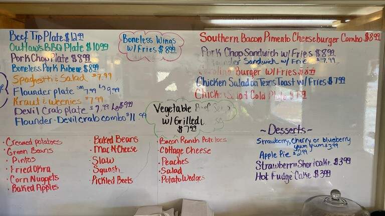 Country Corner Cafe - Ronda, NC menu_pic