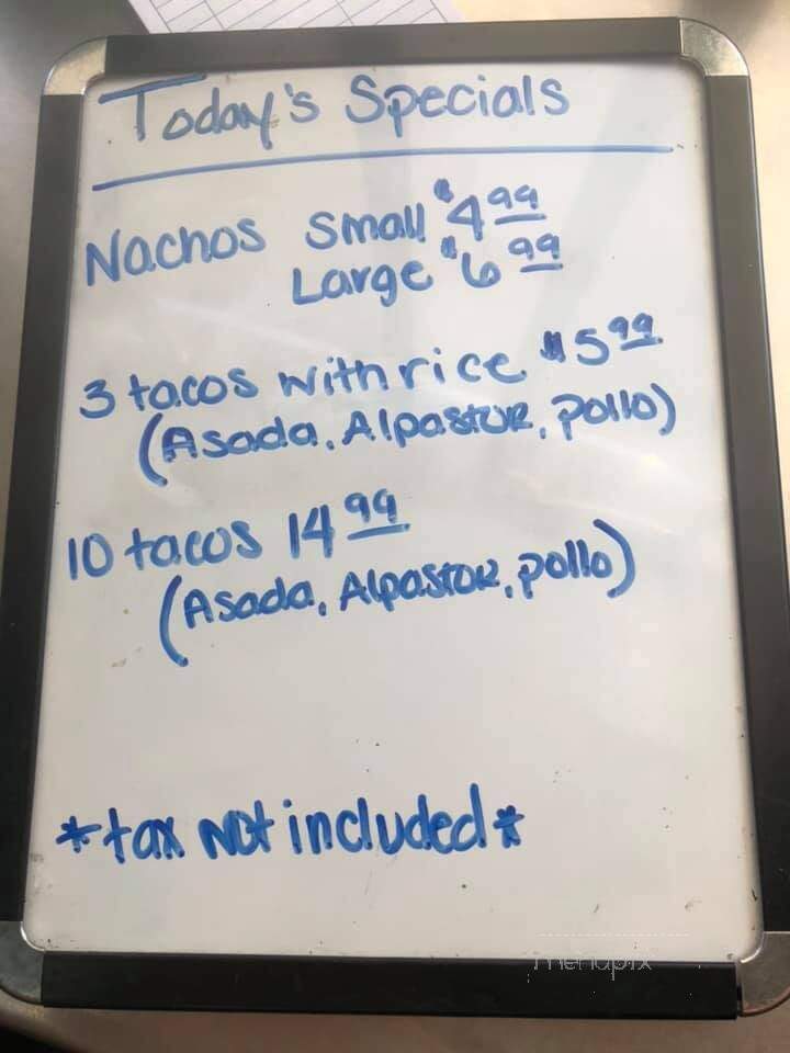 Taqueria Gonzalez - Norfolk, NE menu_pic