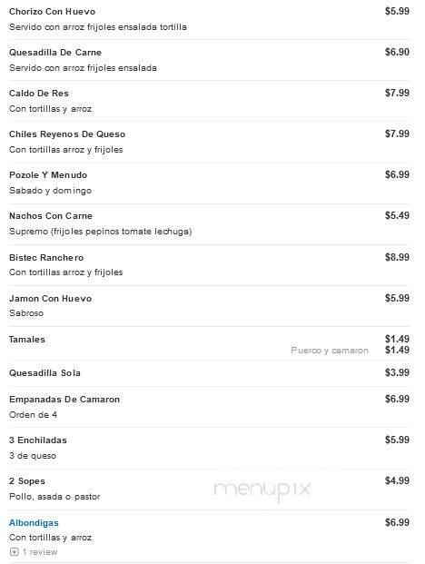 Mi Nayarit Restaurant - Delano, CA menu_pic