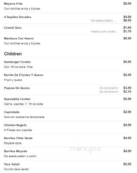 Mi Nayarit Restaurant - Delano, CA menu_pic