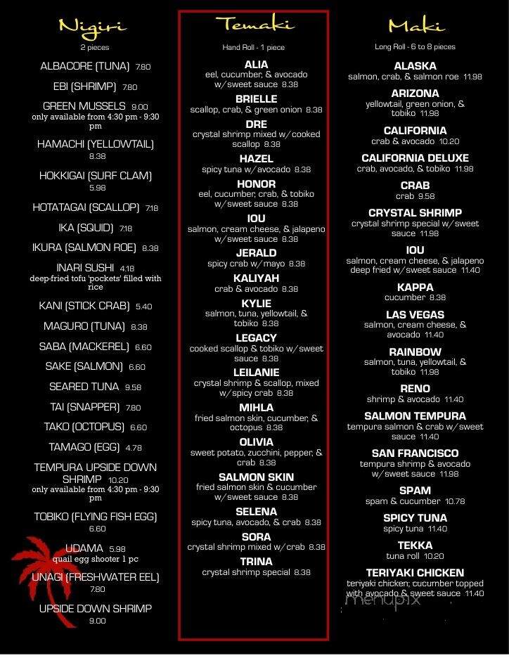 IOU Sushi - Nampa, ID menu_pic