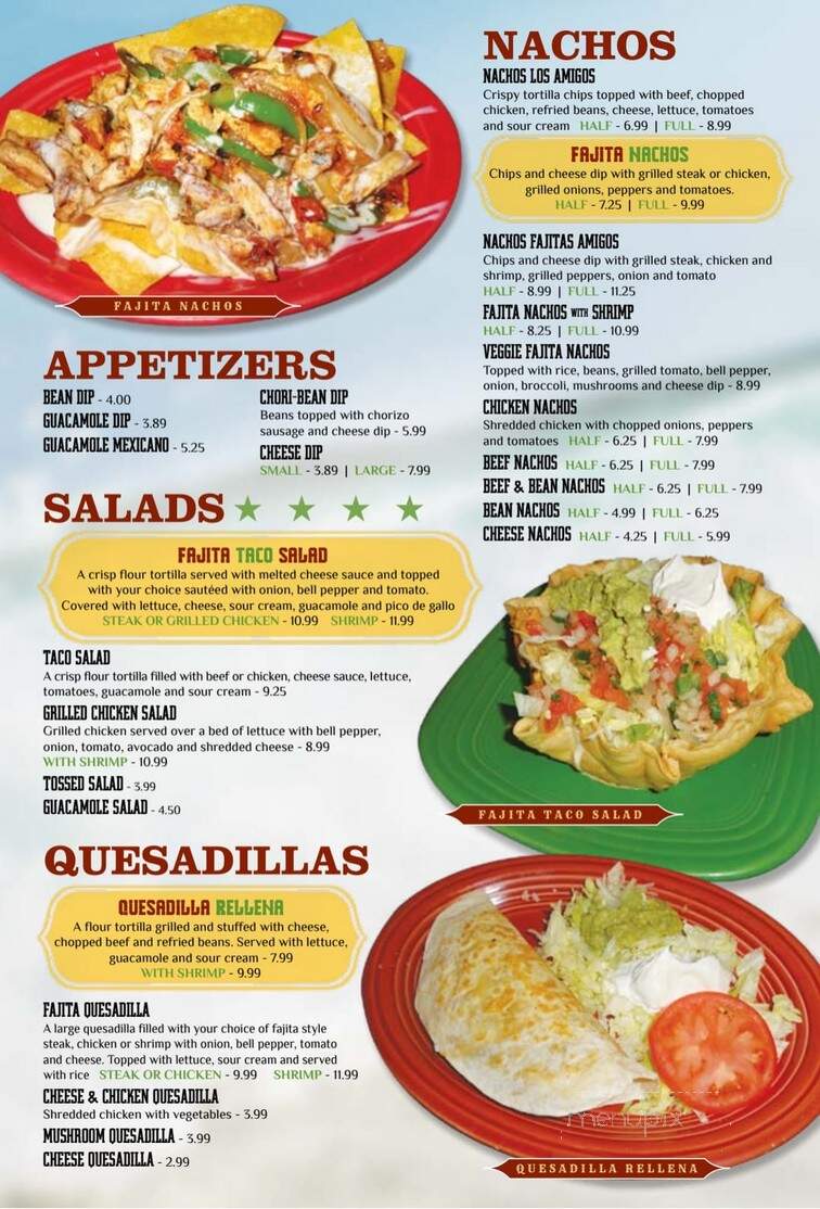 Los Amigos Mexican Restaurant - Paducah, KY menu_pic