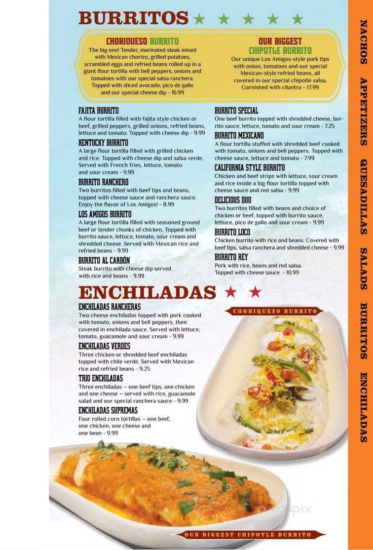 Los Amigos Mexican Restaurant - Paducah, KY menu_pic