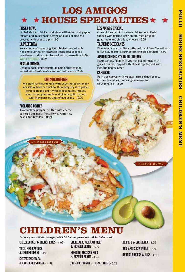 Los Amigos Mexican Restaurant - Paducah, KY menu_pic