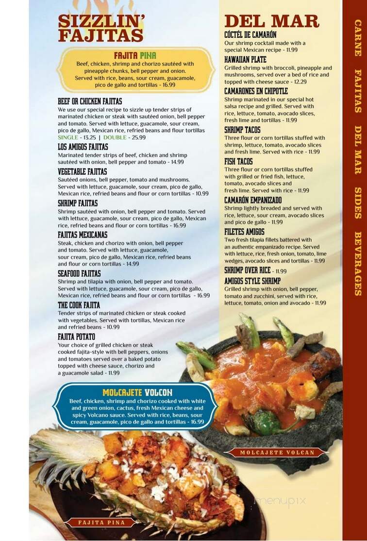 Los Amigos Mexican Restaurant - Paducah, KY menu_pic