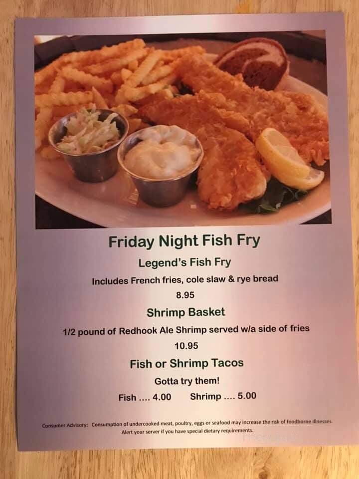 Legends Bar & Grill - Saint Germain, WI menu_pic