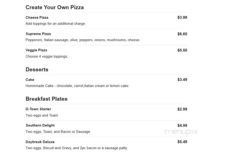 Riverstone Cafe - Dallas, TX menu_pic