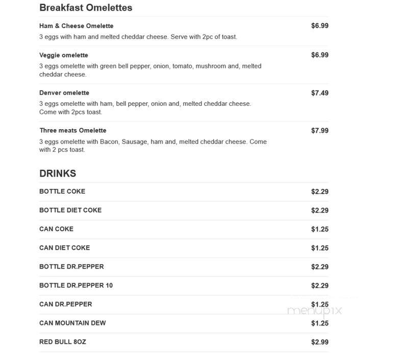 Riverstone Cafe - Dallas, TX menu_pic