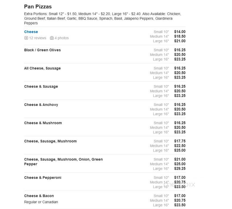 Pizza Place - Round Lake Park, IL menu_pic