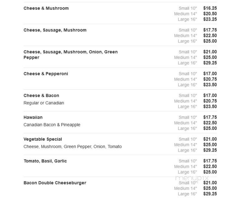 Pizza Place - Round Lake Park, IL menu_pic