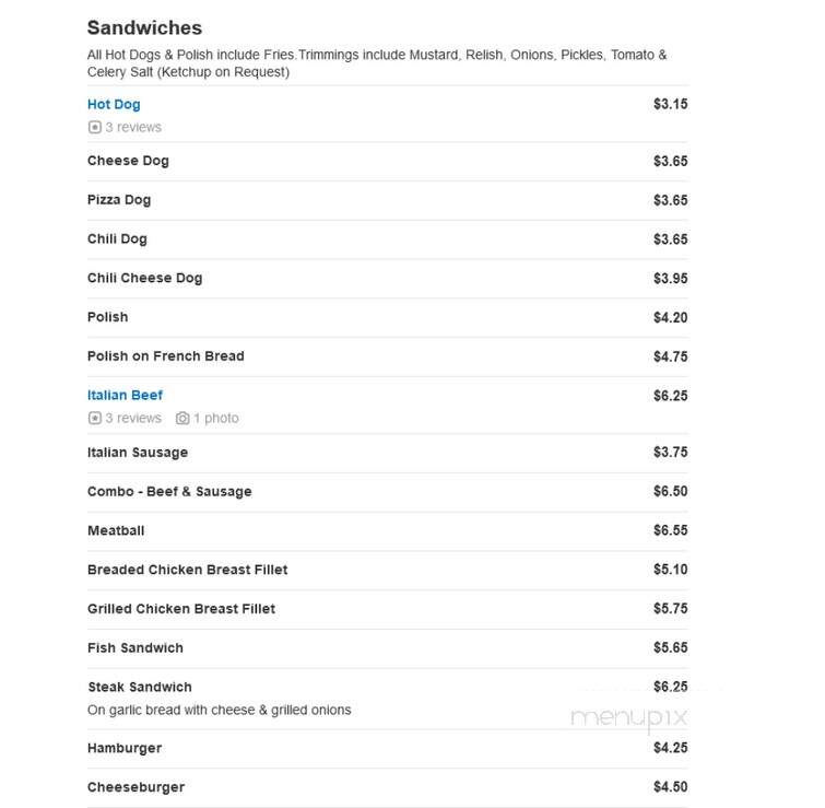 Pizza Place - Round Lake Park, IL menu_pic
