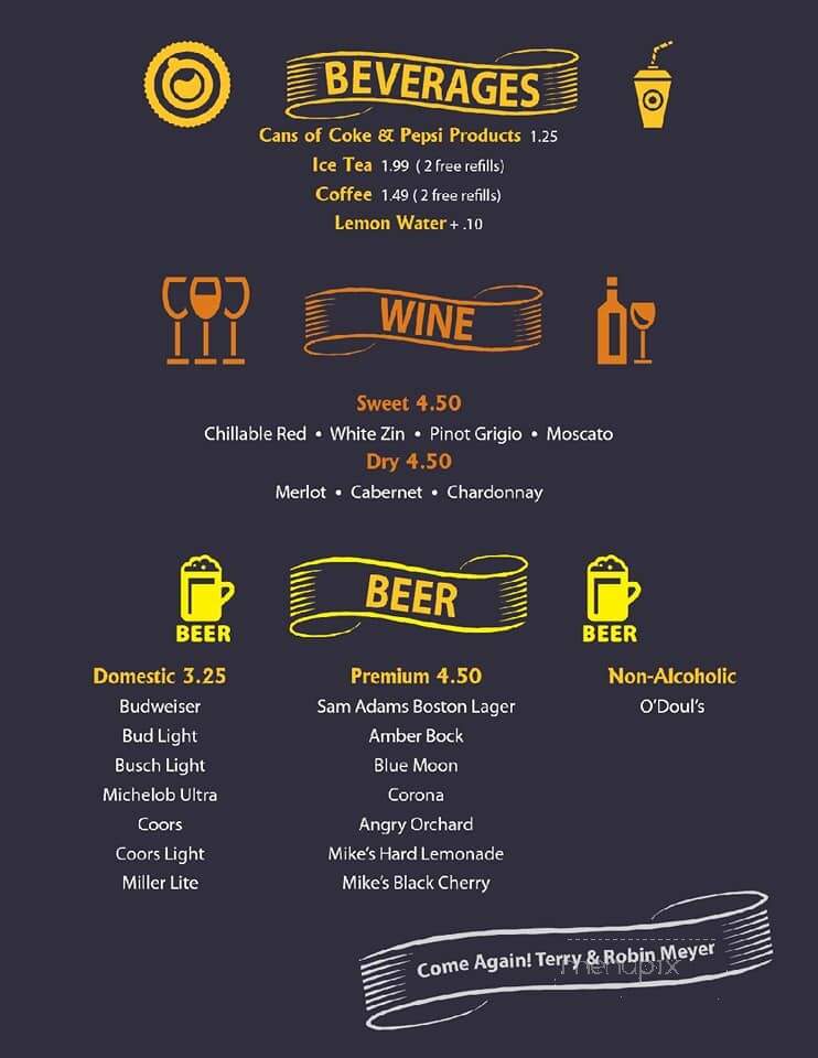 Palace - Red Cloud, NE menu_pic