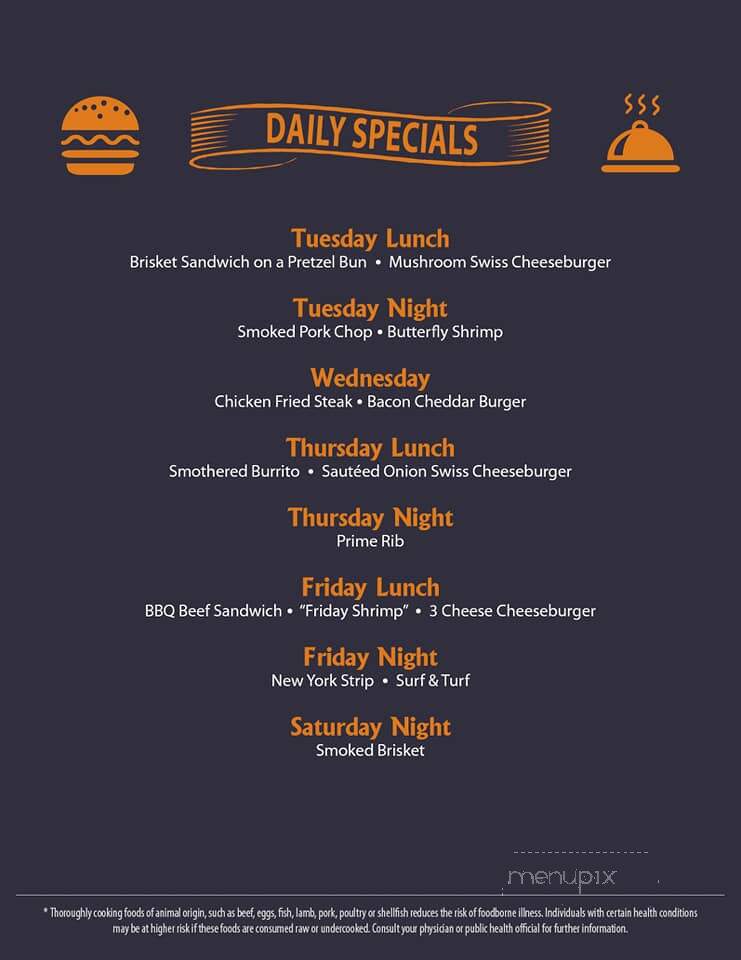 Palace - Red Cloud, NE menu_pic