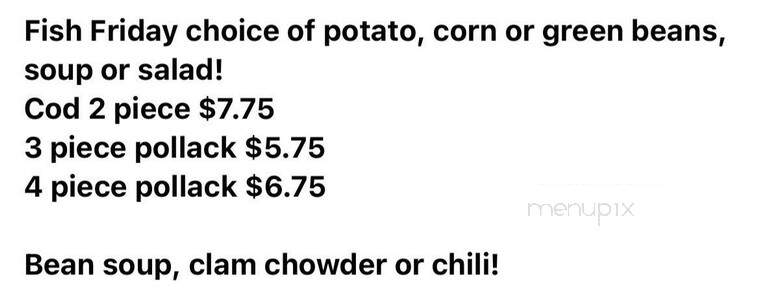 Merrillan Cafe - Merrillan, WI menu_pic
