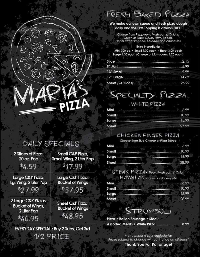 Maria's Pizzeria & Restaurant - Fredonia, NY