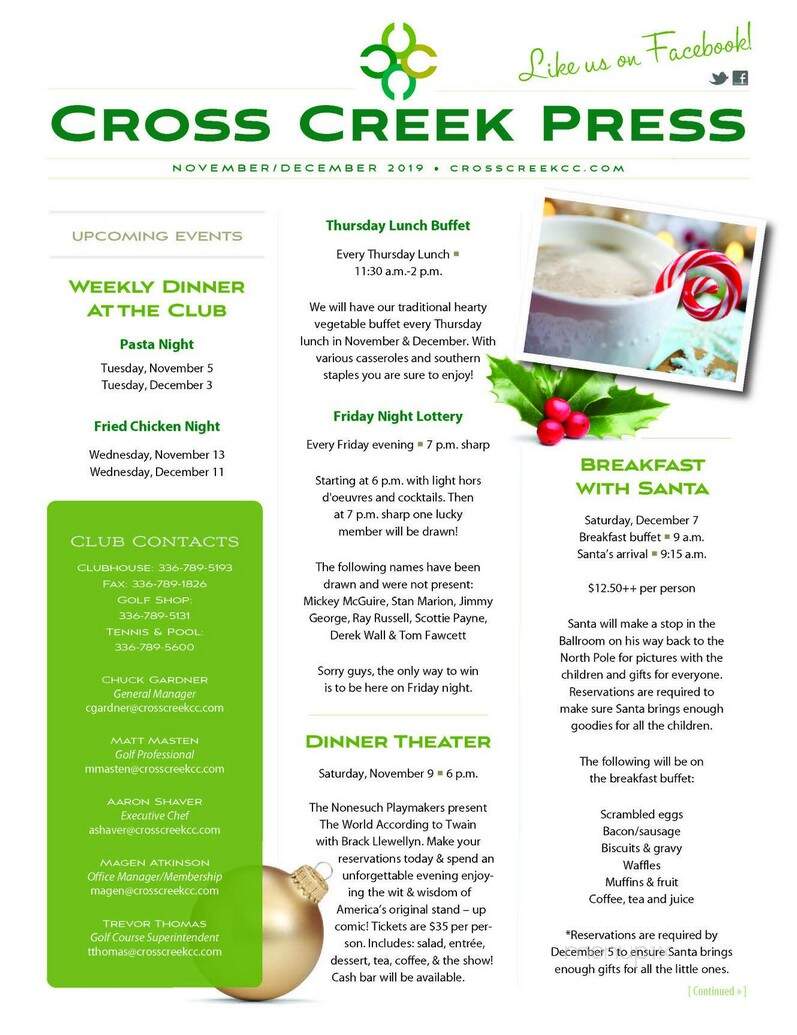 Cross Creek Country Club - Mt. Airy, NC