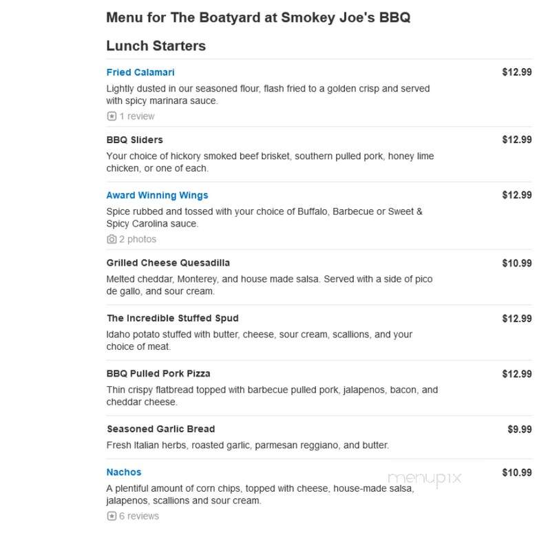 BoatHouse - Stamford, CT menu_pic