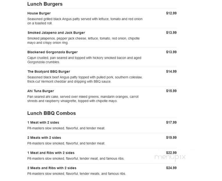 BoatHouse - Stamford, CT menu_pic