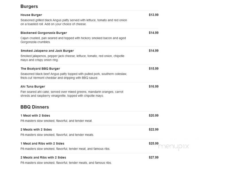 BoatHouse - Stamford, CT menu_pic