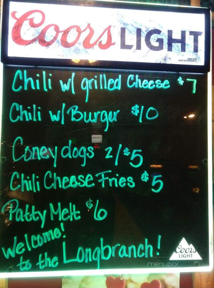 The Longbranch Bar - Grenville, SD menu_pic