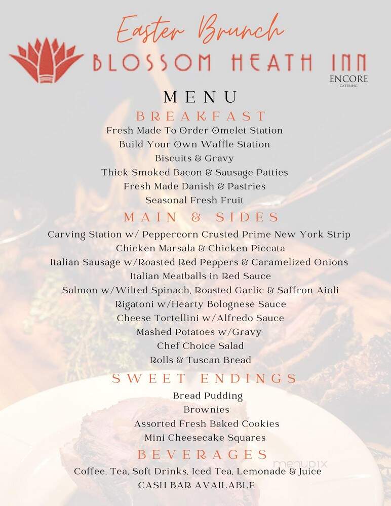 Blossom Heath Inn - St Clair Shores, MI menu_pic