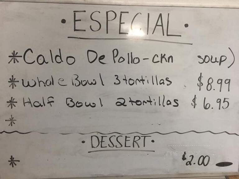 El Mexicano - Scottsbluff, NE menu_pic