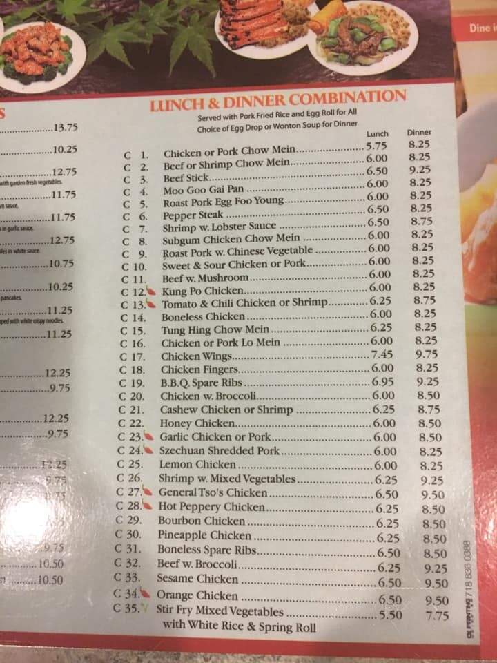 Tung Hing Chinese Restaurant - Fort Myers, FL menu_pic