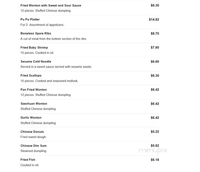 Wha May Kitchen - Florence, NJ menu_pic
