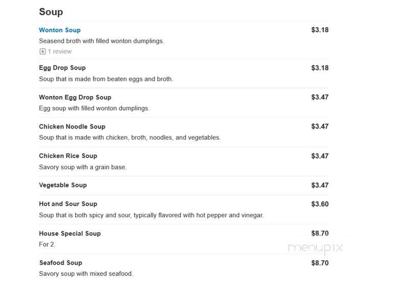 Wha May Kitchen - Florence, NJ menu_pic