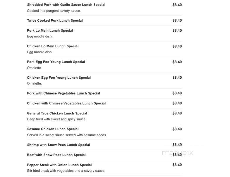 Wha May Kitchen - Florence, NJ menu_pic