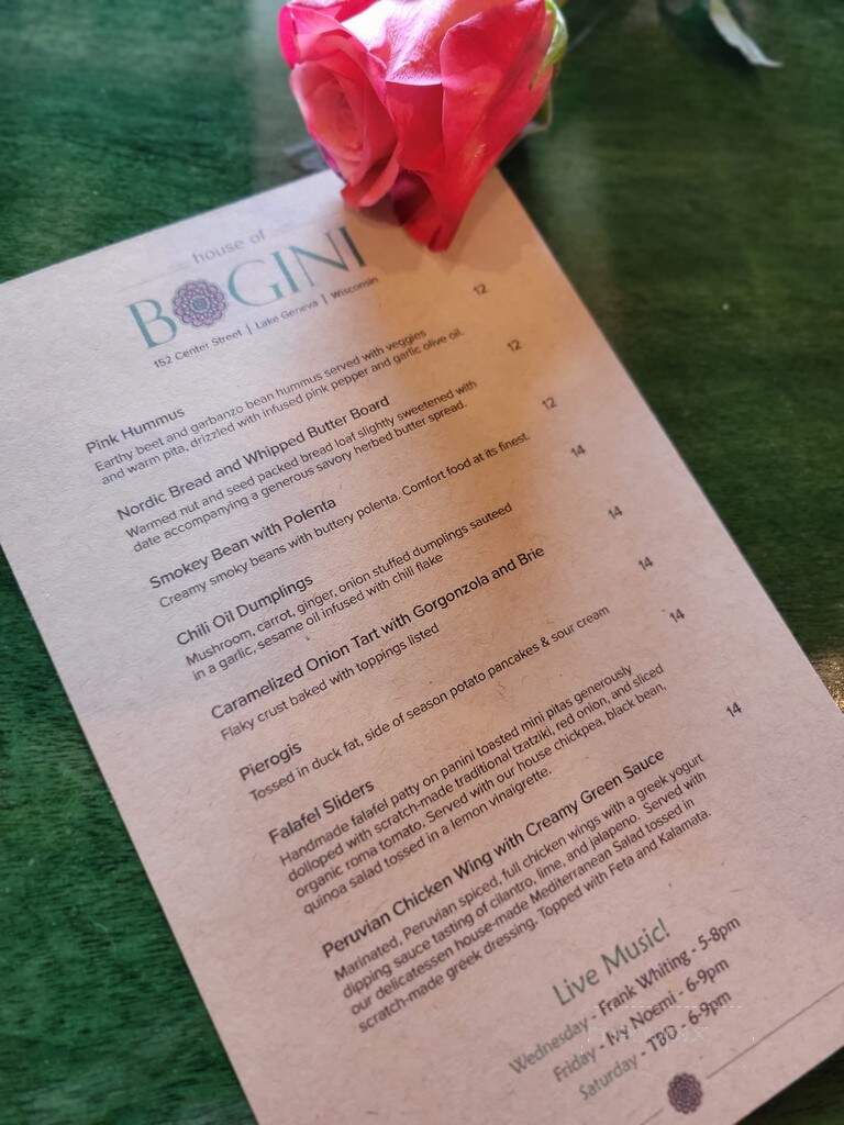 House of Bogini - Lake Geneva, WI menu_pic