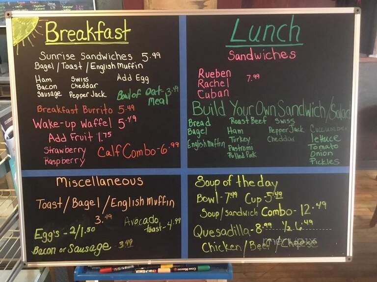 Calf Fiend Cafe - Redwood Falls, MN menu_pic