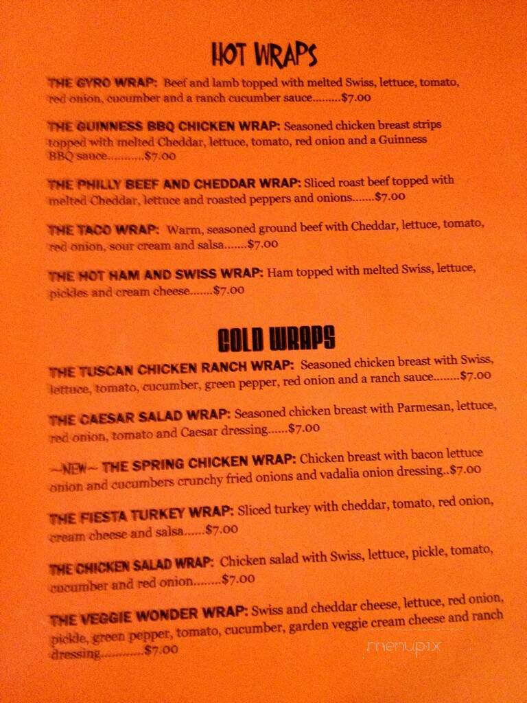 Calf Fiend Cafe - Redwood Falls, MN menu_pic