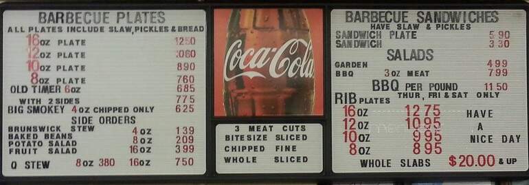 Smokey Pig Barbecue - Phenix City, AL menu_pic