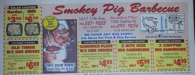 Smokey Pig Barbecue - Phenix City, AL menu_pic