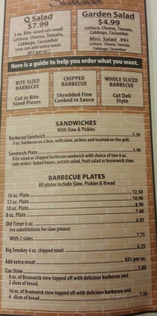 Smokey Pig Barbecue - Phenix City, AL menu_pic