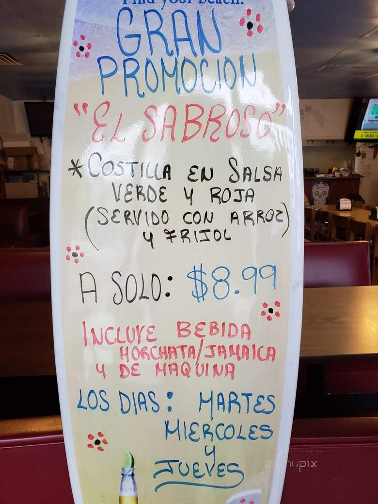 El Sabroso - Lexington, KY menu_pic