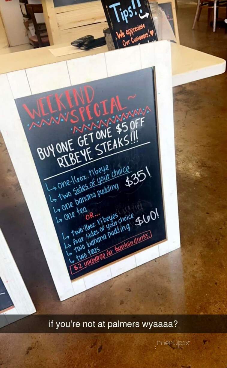 Palmers - Vicksburg, MS menu_pic