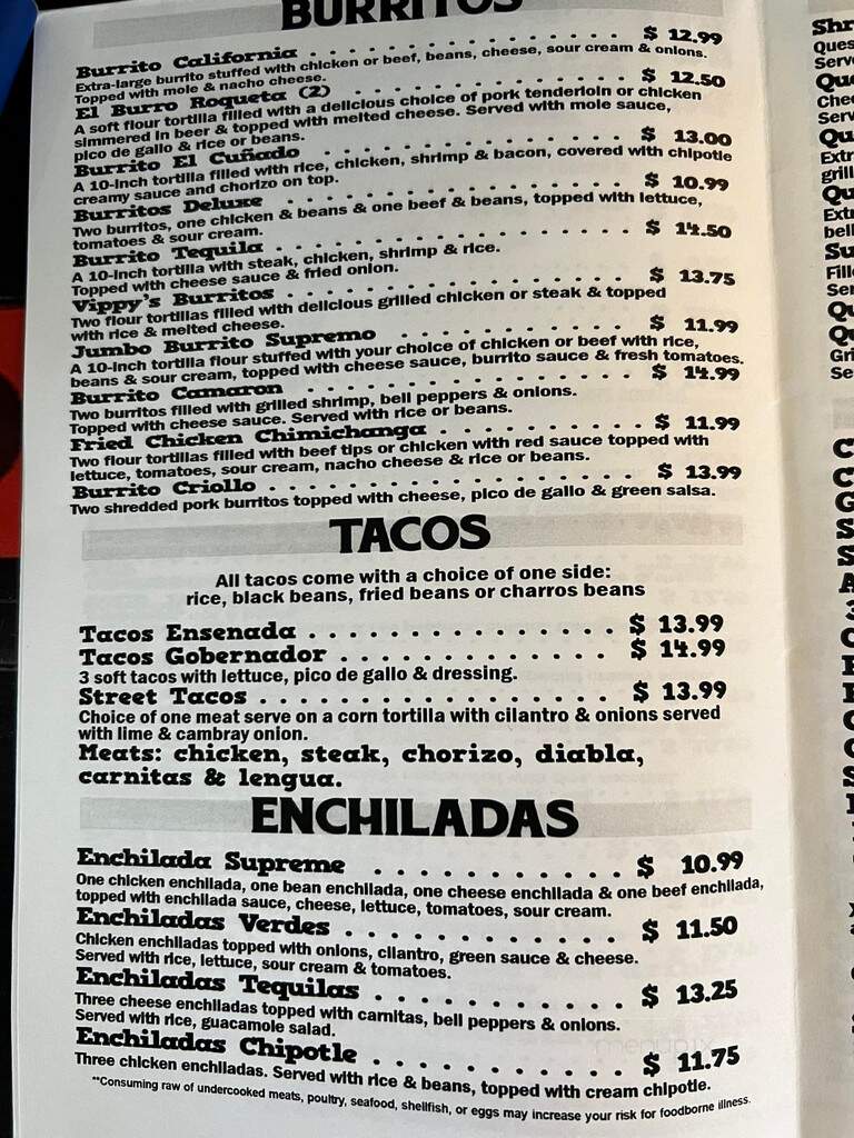 Tequila's Sports Bar and Grill - Martinsville, VA menu_pic