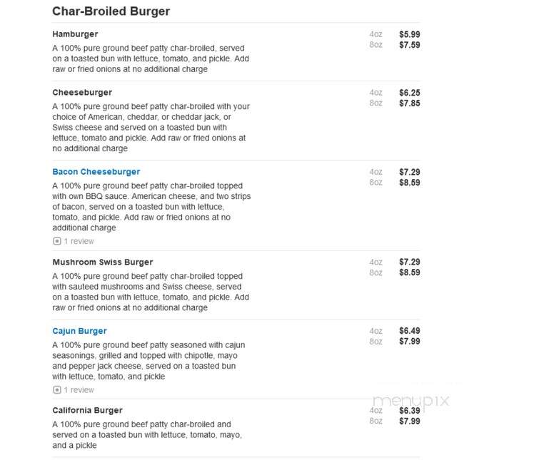 Duck In and Eat Restaurant - Blackduck, MN menu_pic
