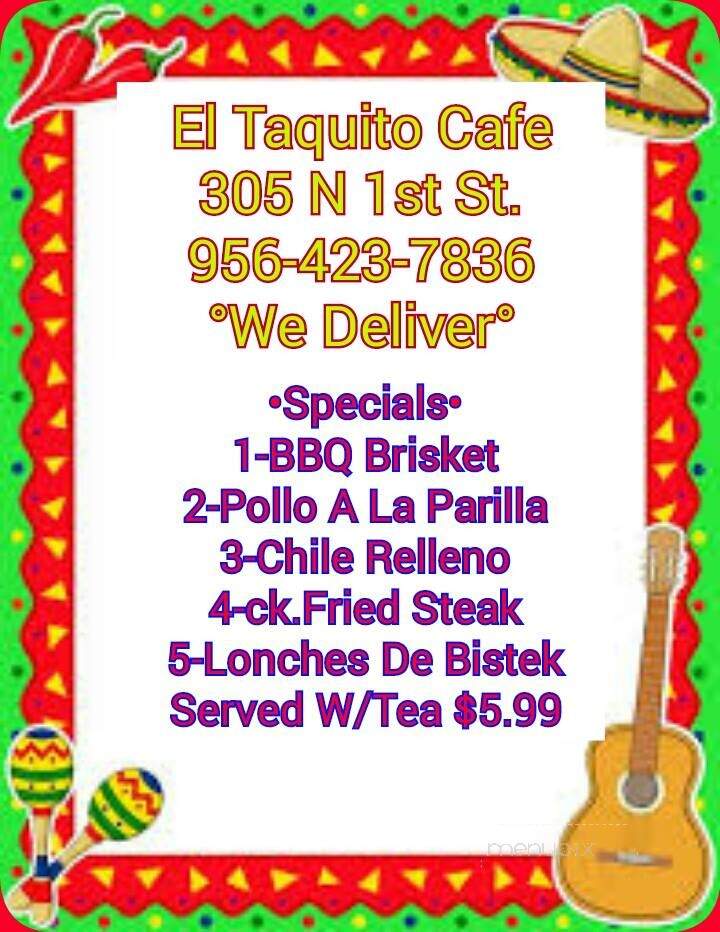 El Taquito Cafe - Harlingen, TX