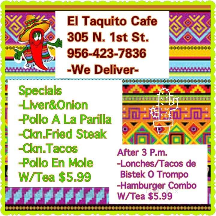 El Taquito Cafe - Harlingen, TX