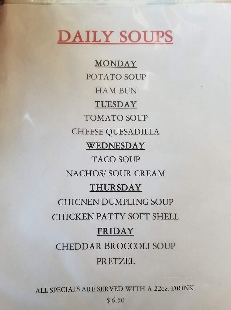 Taco Shack - Glasgow, MT menu_pic