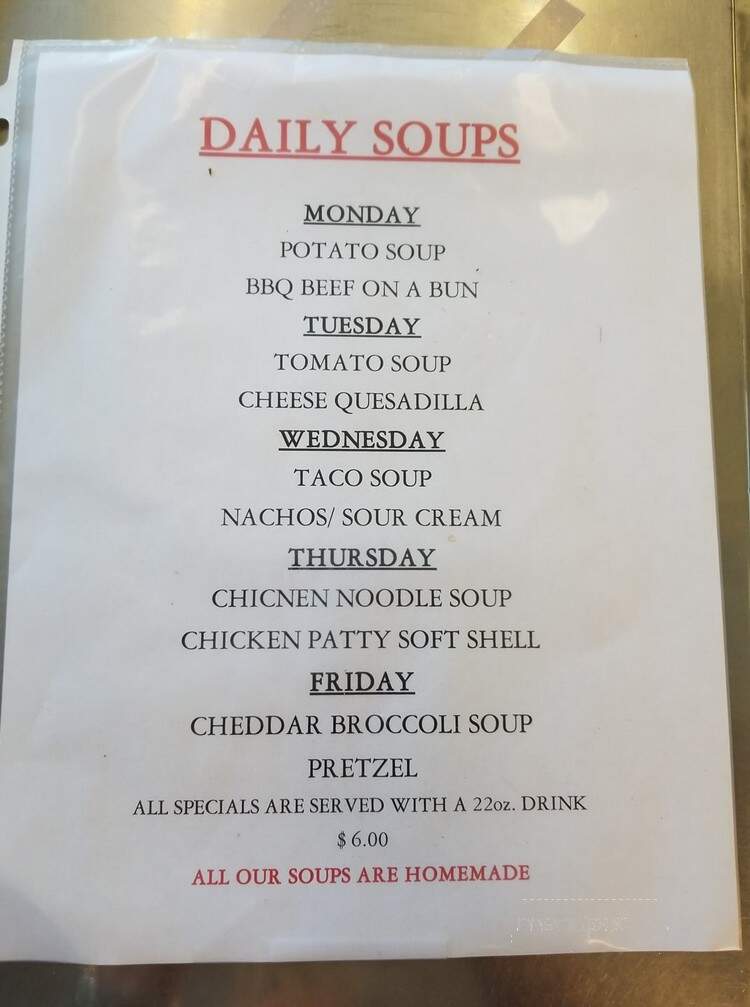 Taco Shack - Glasgow, MT menu_pic
