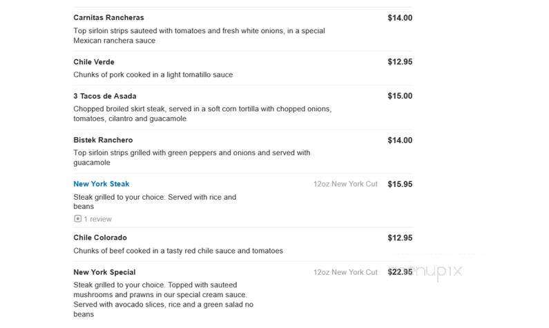 La Palma - Hermiston, OR menu_pic