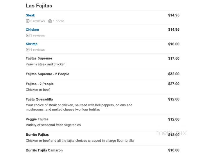 La Palma - Hermiston, OR menu_pic