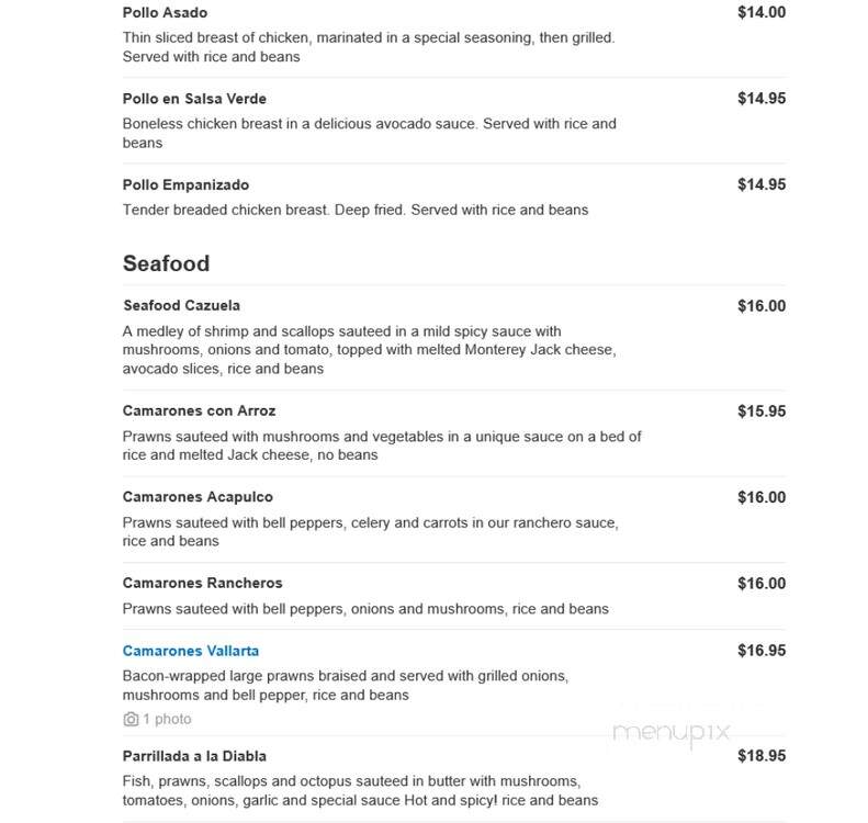 La Palma - Hermiston, OR menu_pic