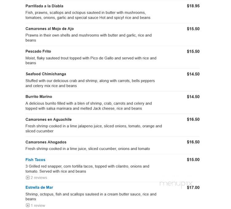 La Palma - Hermiston, OR menu_pic